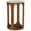 Eaton - Round Side Table - Brown / White
