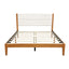 Platform Bed Frame With Upholstered Headboard, Slat Support