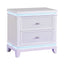 Opium - 2 Drawer Nightstand With LED Lights - White