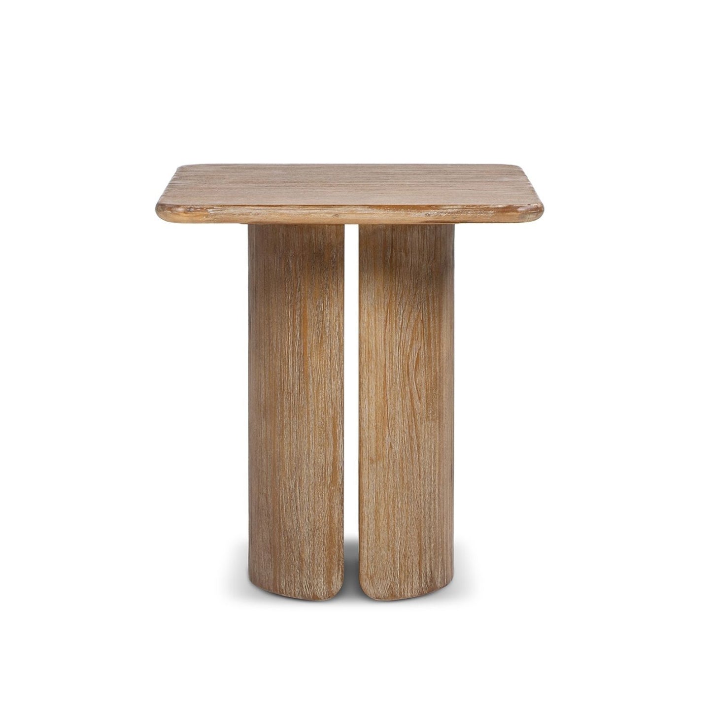 Sonoma - Square Pedestal Side Table - Antique Brown