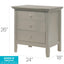 3 Drawer Nightstand & Dove Tailed Drawers