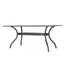 Enchantia - Outdoor Rectangular Dining Table With Weave Tabletop And Flared Legs - Copper