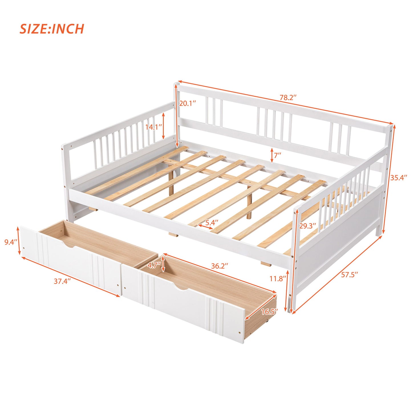 Multifunctional Elegant Modern Daybed