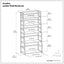 Acadian - Handcrafted Ladder Shelf Bookcase