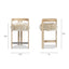 Millwick - Low Back Counter Stool