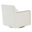 Tolland - Swivel Accent Chair With Antique Brass Nailhead Trim - Cream