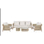 Zira - 5 Piece Patio Sofa Set - Beige