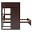 Loft Bed With A Stand Alone Bed, Shelves, Desk, And Wardrobe
