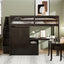 Loft Bed With Stairs, Bookshelf, Drawers, Desk & Wardrobe, Space Saving Multifunctional Furniture