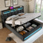 Upholstered Platform Bed With A Hydraulic Storage System, LED And USB Charging (Without Mattress)