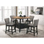 Arunda Yukon - Round Counter Height Dining Table With Pedestal Base And Built In Drawer - Oak