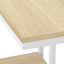 Accent Table, C - Shaped, Marble Look Contemporary & Modern Convenient Design