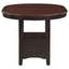 Avonlea - 5 Piece Set With Round Table And Upholstered Chairs - Chestnut