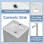Bathroom Vanity With Sink, Cabinet With Adjustable Shelf