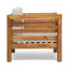 Outdoor Acacia Wood Patio Chair With Fabric Cushion