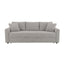 Connie - Boucle Sleeper Sectional Sofa With 2 Toss Pillows - Beige