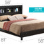 Bed With Transitional Design Stylish
