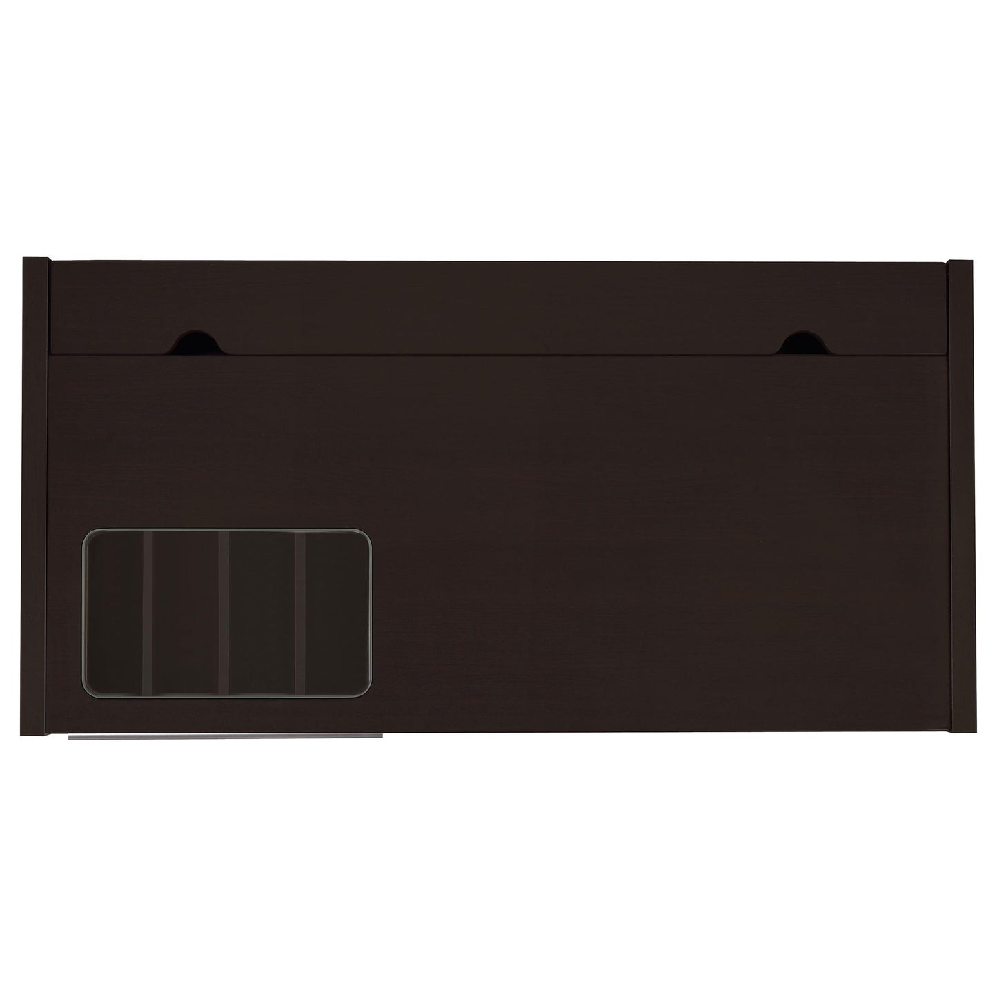 Maxim - 2 Drawer Computer Desk With Lift Top Storage And Power Outlet - Cappuccino