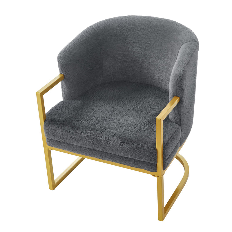Upholstered Reading Accent Armchair For Living Room