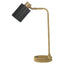 Dharma - Adjustable Table Lamp With Shade - Antique Brass