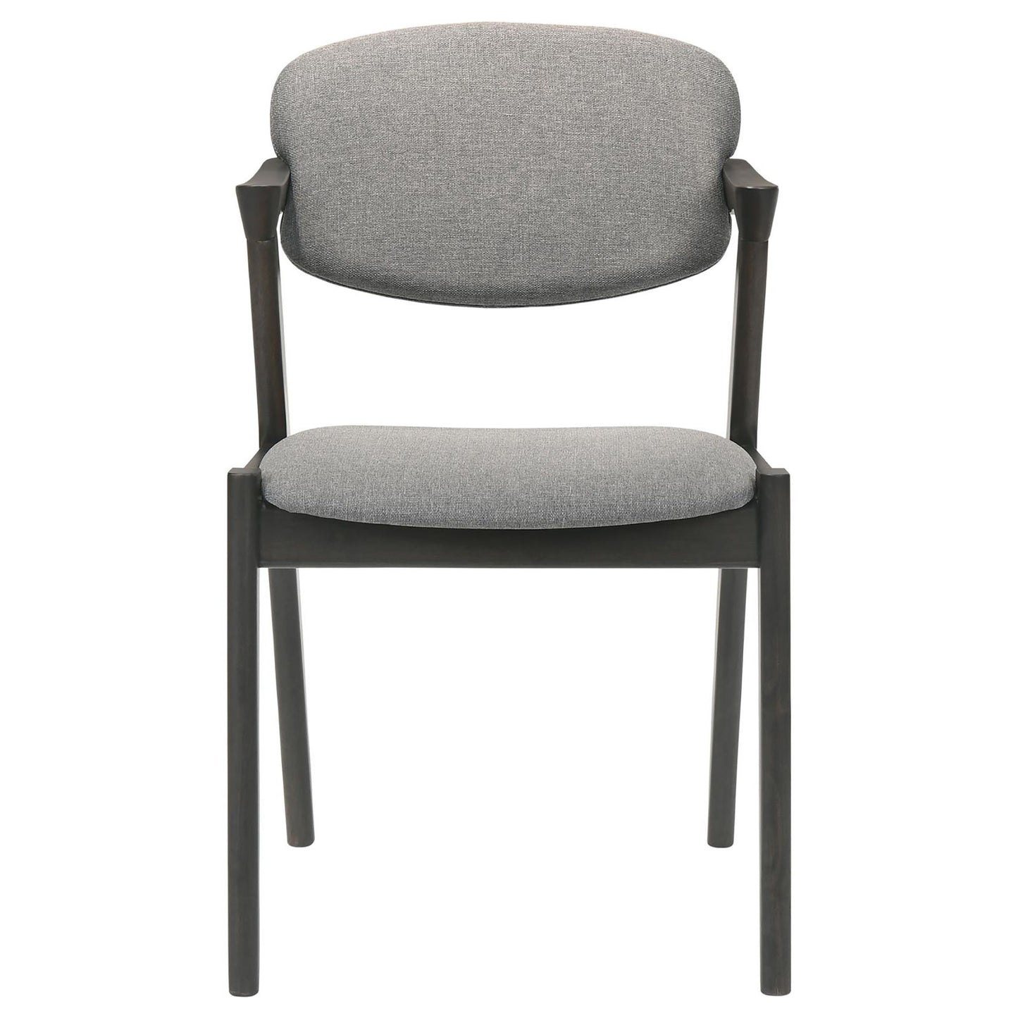 Modern Dining Chair And Zigzag Arm Design (Set of 2)