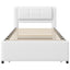Upholstered Platform Bed With Multifunctional Trundle