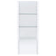 Lance - 3 Piece TV Entertainment Center With Shelves - Gloss White