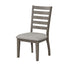 Side Dining Chair With Ladder Back (Set of 2) - Gray