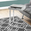 Accent Table, C - Shaped Contemporary Elegant Desig