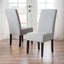 Amaranthine - Upholstered Dining Chair With High Back And Wood Legs (Set of 2) - Light Gray