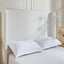 Harper - Tall Headboard Upholstered Bed / High Headboard / Elegant Simplicity / No Box Spring Needed