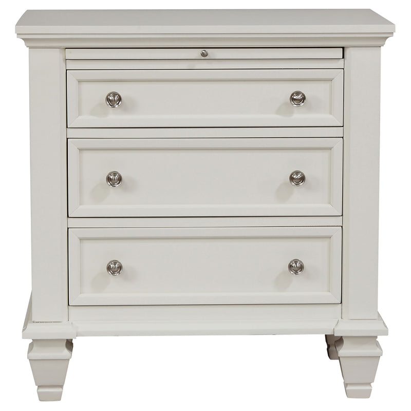 Dennis - 4 Piece Eastern King Bedroom Set - Cream White