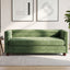 3 Seater Sofa Upholstery With Square Arms, Living Room Couch