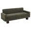 Modern Loveseat Sofa, 2 Seater With Square Arms For Living Room