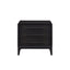 3 Drawer Nightstand With USB - Black