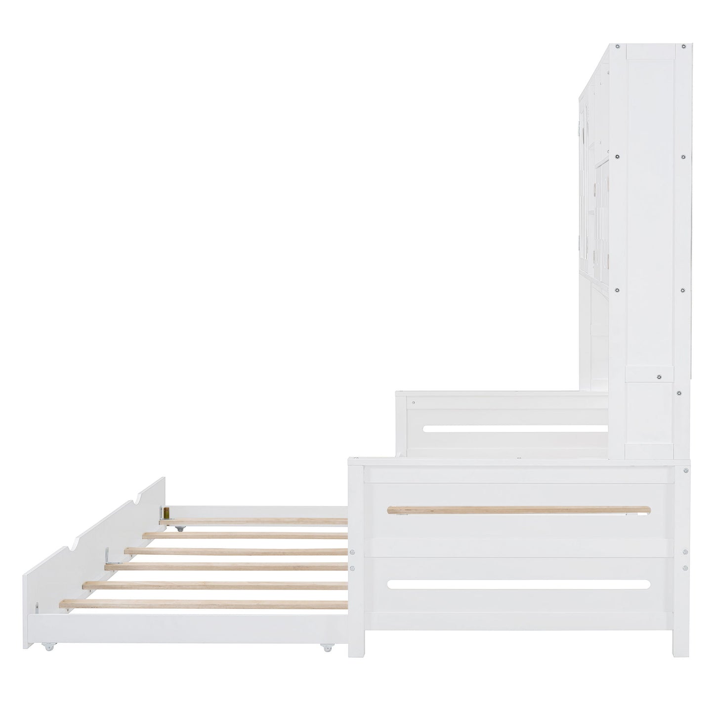 Daybed & All-In-One Cabinet And Shelf