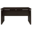 Ulloa - L Shaped Office Desk With Slide Out Keyboard Tray And Storage Drawers - Cappuccino