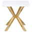 Maciel - 2 Piece Marble Coffee And End Table Set With Base Marble - White Marble