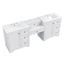 Double Sink Bathroom Vanity With Countertop, 2 Ceramic Sinks, 6 Drawers, Soft Close Design