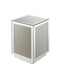 Noralie - Accent Table - Silver - Mirror