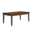2 Tone 6 Drawer Dining Table - Gray