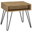 2 Piece Lift Top Coffee And End Table Set With Hairpin Legs - Golden Oak