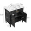 Bathroom Vanity With Sink, Soft Close Doors And Adjustable Shelf