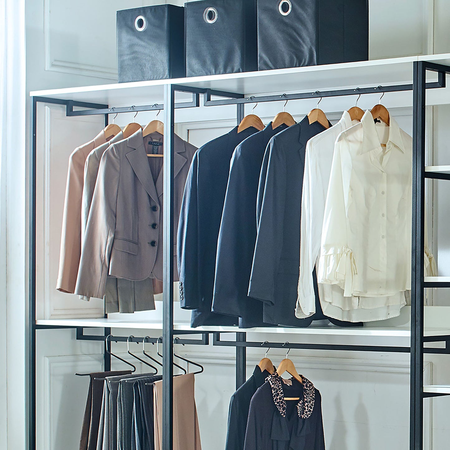 Fiona - Freestanding Walk-In Closet System - White
