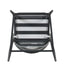 Outdoor Bar Height Metal Frame Counter Stools With Scallop Shaped Backrest & Water Resistant Cushions