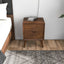 Alexandra - Night Stand With 2 Drawers - Walnut Brown
