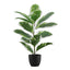 27" Tall, Artificial Plant, Rubber, Indoor, Faux, Fake, Table, Greenery, Potted, Real Touch, Decorative - Green / Black