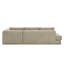 L-Shaped Modular Sofa With Double Layer Cushion