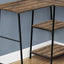Computer Desk, Home Office, Corner, Storage Shelves, L-Shape, Work, Laptop, Contemporary, Modern - Brown