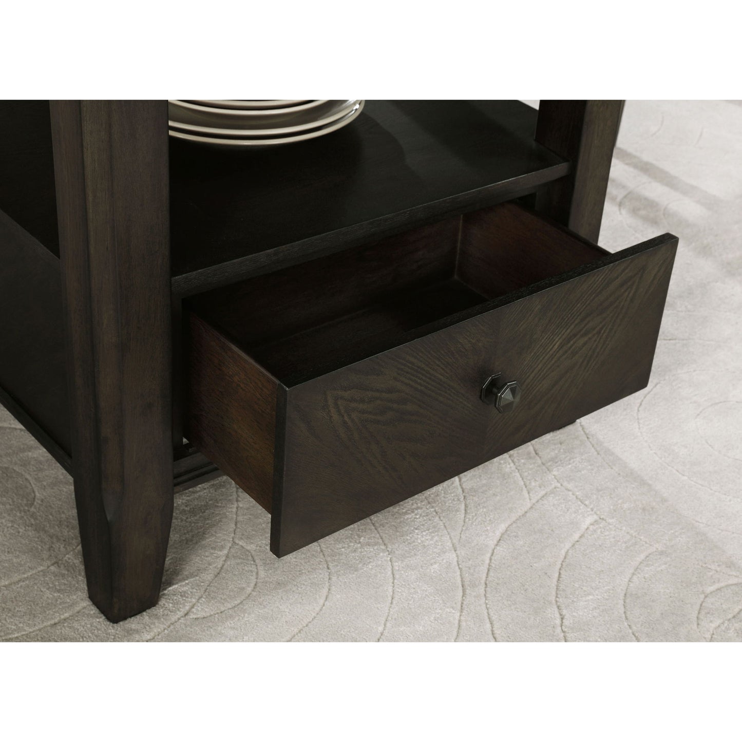 Fulton - 5 Piece Dining Table Set With Upholstered Chairs - Dark Brown